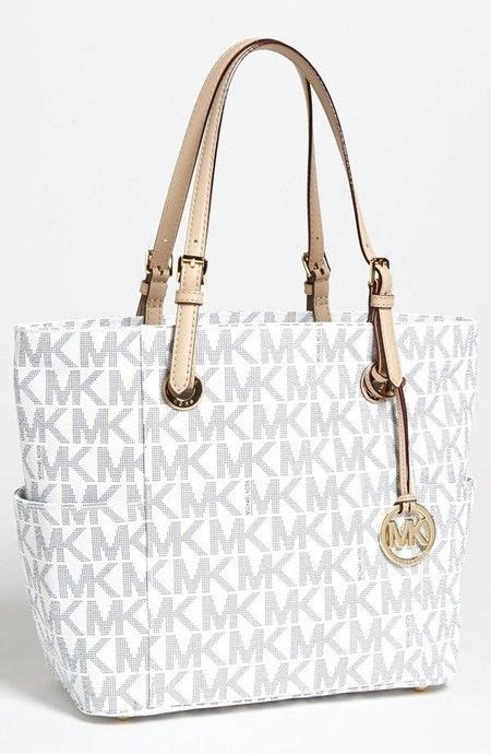 michael kors tote de couro grande branca brasiley|Bolsas Michael Kors .